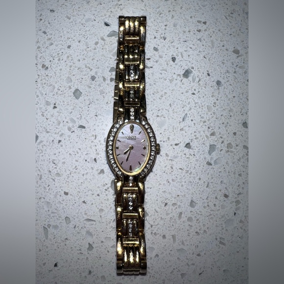 Vintage Citizen Eco Drive Crystal Watch Gold & Silver Tone main image 6